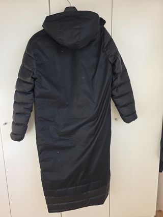 Abrigo plumas largo Adidas negro