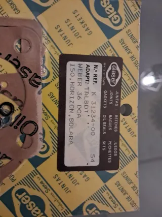 TALBOT/SIMCA.Juego Juntas Carburador Weber 36