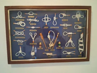 Cuadro Nudos Marineros Madera