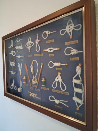 Cuadro Nudos Marineros Madera