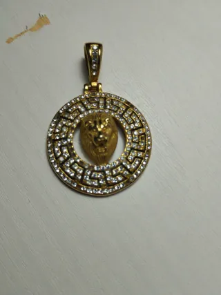 Colgante Versace León Dorado