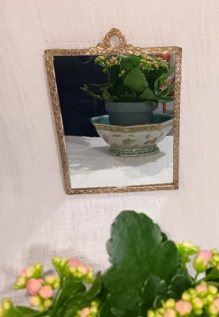 Espejo antiguo dorado