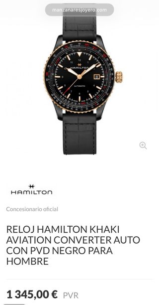 Hamilton Khaki Aviation Converter Auto PVD.