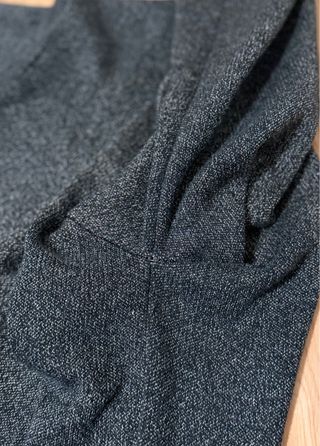 Abrigo oversize gris jaspeado. Talla M. Zara.