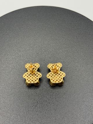 Pendientes de ositos de oro de 18k