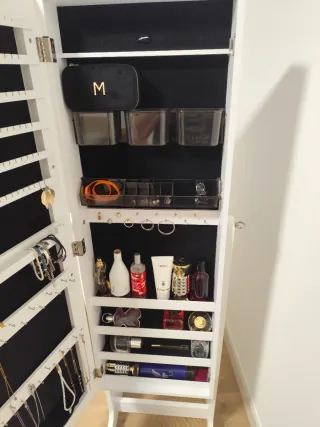 Espejo Joyero SONGMICS Blanco 152cm