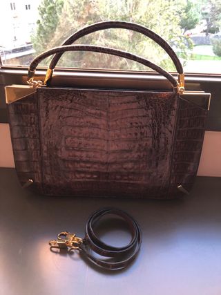 Bolso vintage piel  1940