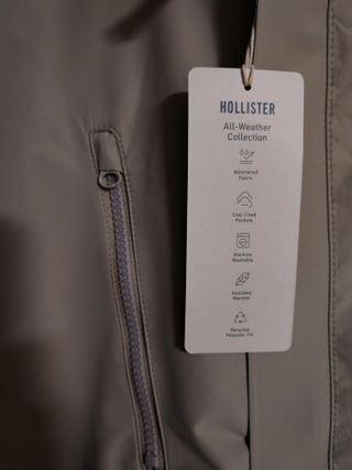 Chaqueta Hollister IMPERMEABLE nueva