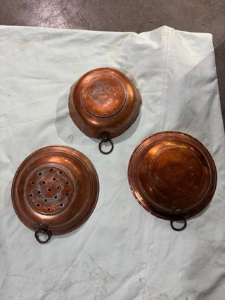 Set 3 Coppette Rame Antico