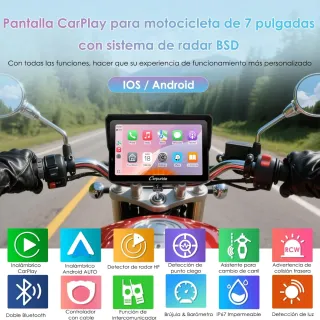 CARPURIDE W702RS Pro Pantalla Moto Carplay
