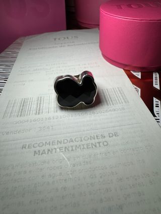 Anillo Tous osito onix