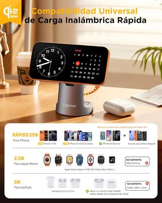 Cargador Inalámbrico Magnético 4 en 1 Augnner