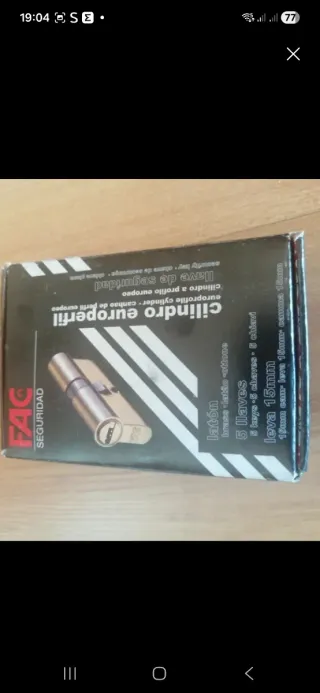 Bombín Cerradura Seguridad FAC Europerfil. Nuevo