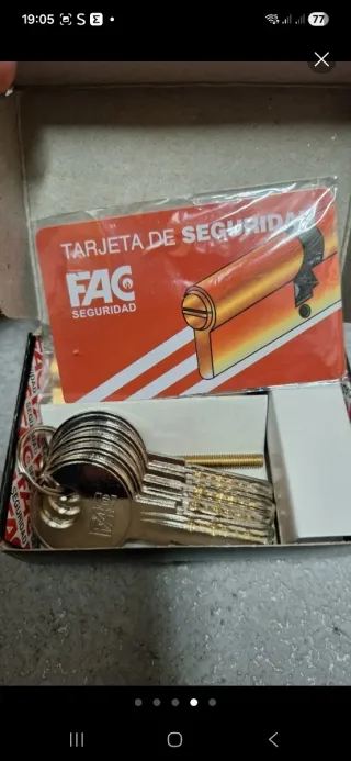 Bombín Cerradura Seguridad FAC Europerfil. Nuevo