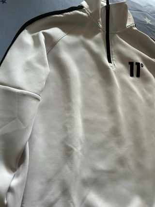 Sudadera 11 Degrees Blanca Talla M Hombre