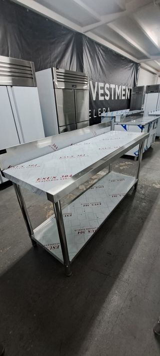 Mesa de trabajo acero inoxidable a medida