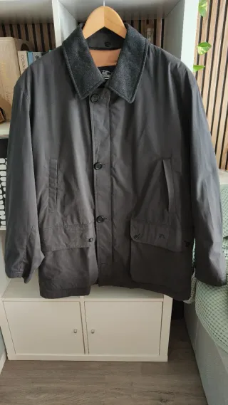 Parka Burberrys Hombre Gris Vintage
