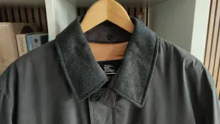 Parka Burberrys Hombre Gris Vintage