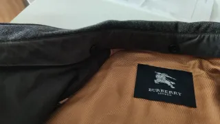 Parka Burberrys Hombre Gris Vintage