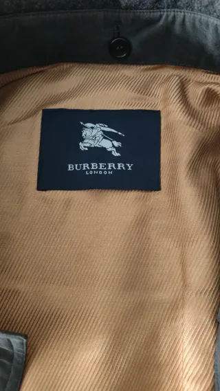 Parka Burberrys Hombre Gris Vintage