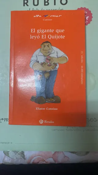 Libro infantil El gigante que leyó el Quijote