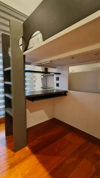 Litera cama con escritorio colchón de 90x180