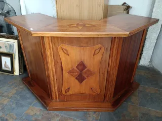 Barra de bar de madera