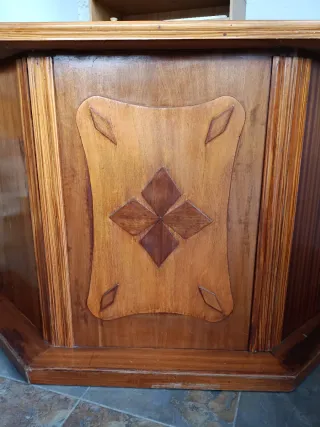 Barra de bar de madera