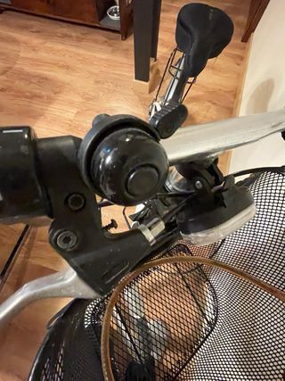 Bicicleta plegable con cesta