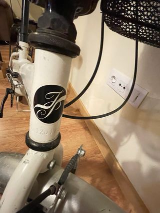 Bicicleta plegable con cesta