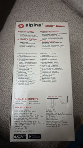 Cámara Wi-Fi Inteligente Alpina 1080p