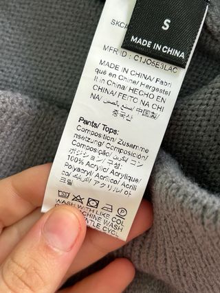 Pantalones  grises pata elefante estilo lana