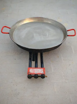 Paellero y Paellera Metal