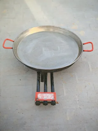 Paellero y Paellera Metal