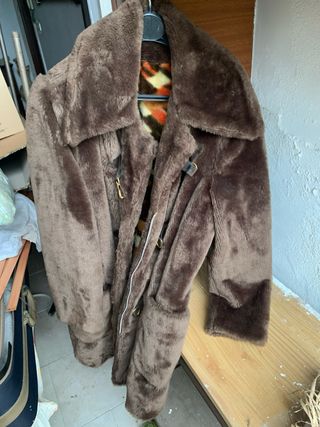 Pelliccia sintetica marrone