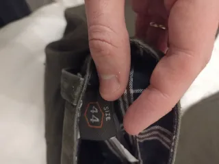 Pantaloni Cotton & Silk tg. 44 verde militare