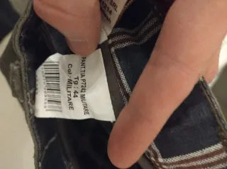 Pantaloni Cotton & Silk tg. 44 verde militare