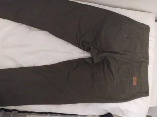 Pantaloni Cotton & Silk tg. 44 verde militare