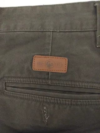 Pantaloni Cotton & Silk tg. 44 verde militare