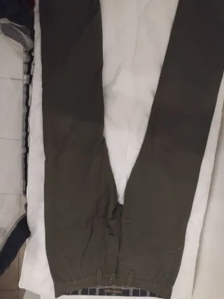 Pantaloni Cotton & Silk tg. 44 verde militare