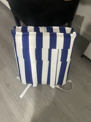 Tumbona Plegable Playa Flamingueo Azul/Blanco