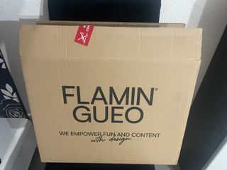 Tumbona Plegable Playa Flamingueo Azul/Blanco