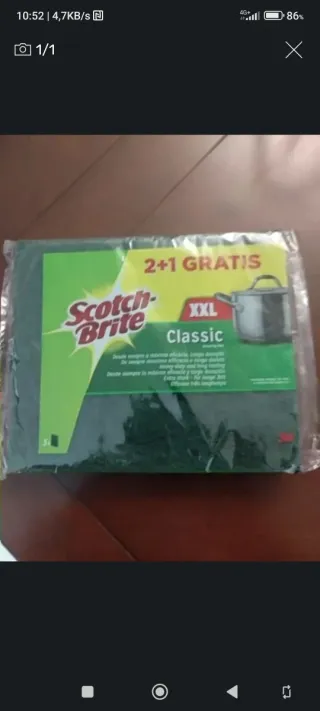 3 Estropajos Scotch-Brite nuevo a estrenar