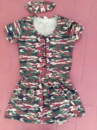 Disfraz militar mujer talla S