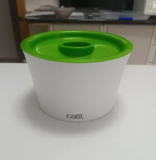Comedero para Gatos Catit Blanco y Verde