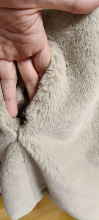 Abrigo reversible mujer.