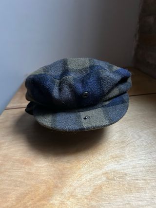 Boina de lana a cuadros