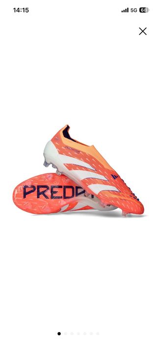 Botas de fútbol Adidas Predator Naranja/Blanco