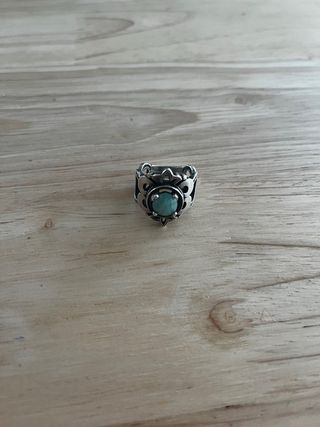 Anillo Plata con Piedra Turquesa