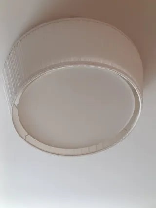 Lámpara de techo IKEA blanca